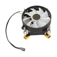 thumbnail image 3 of Enfriador De CPU, Disipador De Calor, Alta Velocidad, Silencioso, 3 Cables, Aluminio, Computadora De Escritorio, Ventilador De Refrigeración por Aire, Tipo De Presión Descendente, 3 of 7