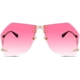 thumbnail image 2 of Gafas de sol cuadradas de gran tamaño para mujer, una pieza, moda femenina, 2 of 5