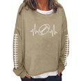 thumbnail image 1 of Sweat à Capuche pour Femmes - Manches Longues Col Rond Imprimé Rugby pour un Port Quotidien Confortable et Style Athlétique, 1 of 3