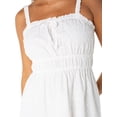 thumbnail image 4 of Celebrity Pink Women's Spaghettit Strap Eyelet Babydoll Dress, Sizes XS-XXXL, 4 of 7