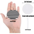 thumbnail image 2 of FMSHPON Simple Black and White Stripes Set of 2 Car Coaster for Drinks, Absorbent Ceramic Stone Coasters Cup Mat with Cork Base for Home Kitchen Room Coffee Table Bar Decor, 2 of 5