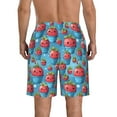 thumbnail image 3 of Kdxio Cute Strawberry Flower Pot Pattern Mens Casual Shorts - Drawstring Summer Beach Sports Shorts for Men, 3 of 5