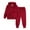Wine, variant on Lilgiuy Little Boys Girls 2 Pcs Velvet Sweat Suit Outfits Toddler Kids Long Sleeve Full Zipper Pullover Hoodie + Elastic Waist Sweatpants Set Fall Winter Clothes Pink(8-13 Years)
