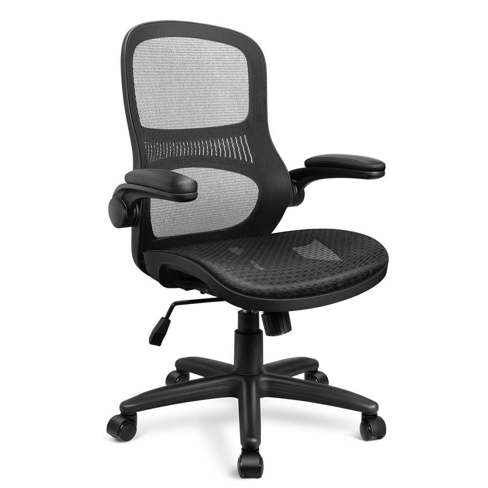 Mid Back Mesh Office Chair Adjustable Ergonomic Swivel Executive All