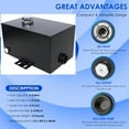 thumbnail image 7 of 5 Gallon 14 Gauge Hydraulic Tank, Heavy Duty Hydraulic Press Accessories, Fuel Transfer Tank with Filter, Hydraulic Reservoir Tank With Integral Mounting Foot, Inlet 1-1/2" FNPT and Outlet 3/4" FNPT, 7 of 7
