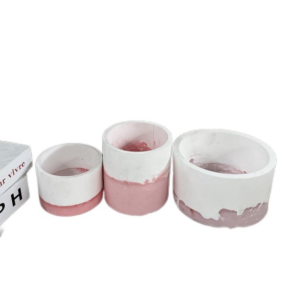 3 Sizes Flowerpot Molds Fleshy Flowerpot Silicone Mould Concrete Gypsum Vase Moulds Succulent Pot Clay Resin Plaster Pot MoldhighChina He Qiyong unisex