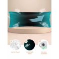 thumbnail image 2 of Teal Black Ombre Satin Pillowcase for Hair and Skin with Zipper, Soft Breathable Cooling Silk Pillow Cases, Gradient Contemporary Abstract Art Body Pillow Covers Bed Pillows 20"x54", 2 of 6