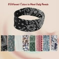 thumbnail image 5 of HBlife 8 Pack Fashion Headbands Boho Sports Stretchy Sweat Bands Non Slip Hairbands for Women Girls, 5 of 7