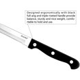 thumbnail image 3 of dearithe Steak Knives Set of 6, Black Full-Tang Triple Rivet Serrated Stainless Steel Sharp Blade Flatware Steak Knife Set, 4.5 Inches, for Restaurant Tableware Kitchen Camping, Dishwasher Safe, 3 of 7