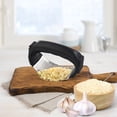 thumbnail image 3 of 2024 Upgrade Stainless Steel Garlic Presser Garlic Press Rocker Garlic Mincer Garlic Crusher With Peeler And Cleaning Brush Stainless Steel Garlic Mincer, 3 of 3