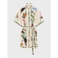 thumbnail image 5 of 2026 New Floral Print Tie-Waist Short-Sleeve Dress for Women, 5 of 6