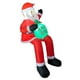 thumbnail image 5 of Papá Noel inflable navideño para decoración del hogar, novedoso Papá Noel inflable iluminado con luces LED para patio, césped y jardín, adaptador para, 5 of 8