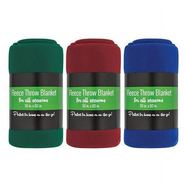 FLEECE THROW BLANKET 50in. x60 in. (GREEN)