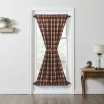 VHC Brands Door Panel, Cotton Curtain for Doors, Windows, Kitchen, Living Room, Bedroom, Dining Room, Farmhouse Panel, Heritage Farms Collection, 72x40, Deep Burgundy