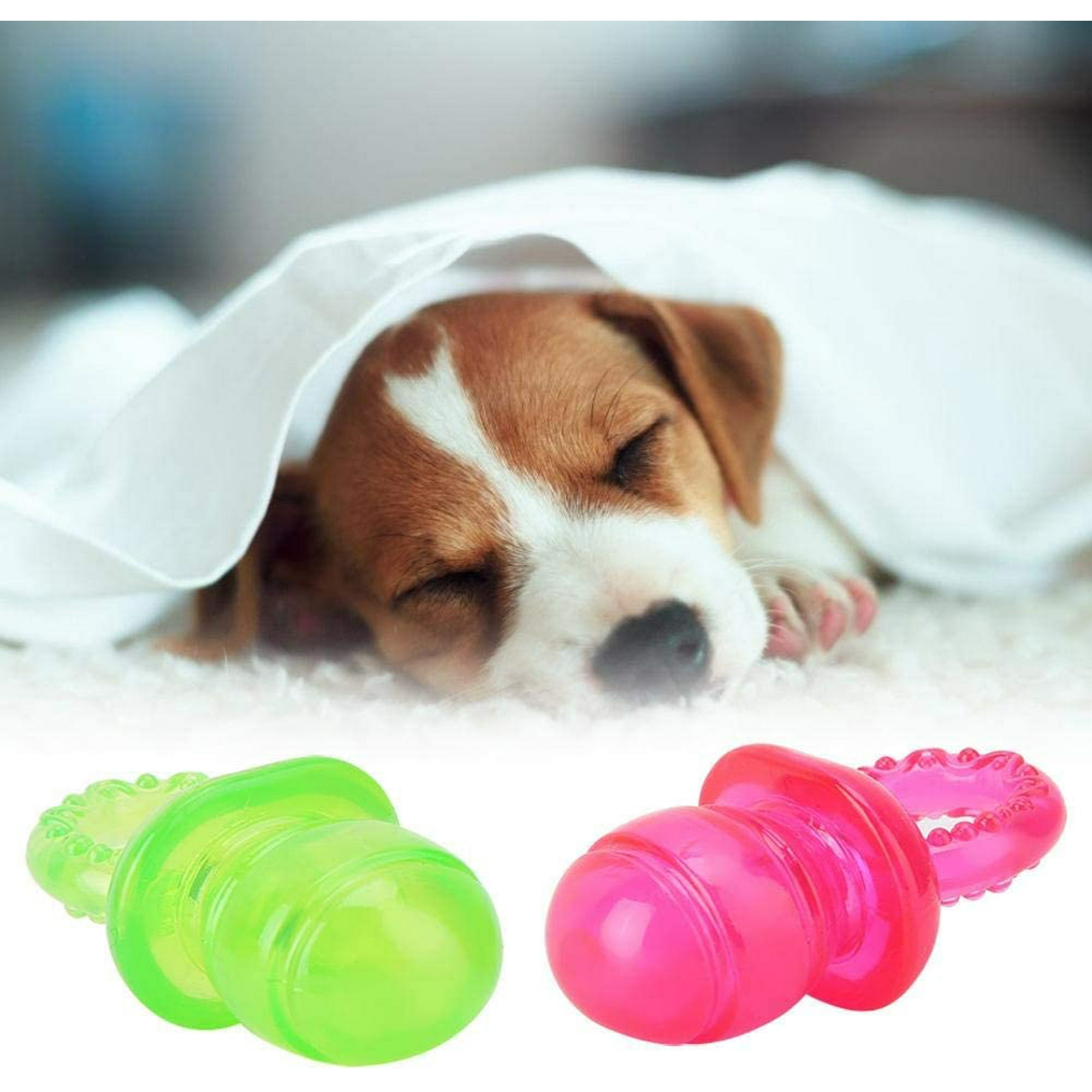 nipocaio 2Pcs Dog Pacifier Chew Toys Pet Puppy Molar Chewing Training Toys Bite Resistant Natural Rubber Clean Teeth Tools Walmart