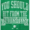 thumbnail image 2 of Funny Hit From Ladies Tees Golf Humor Womens Slim Fit Graphic Tee Brisco Brands X, 2 of 5