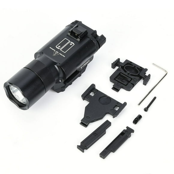 X300U NE01008-BK Aluminum Black Bright LED Flashlight 20mm Picatinny Rail without Battery