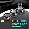 thumbnail image 5 of Dteck for Samsung Galaxy Z Fold4 5G Camera Lens Protector, 9H Tempered Glass Camera Cover Screen Protector Metal Individual Ring for Samsung Fold4 5G 2022 Release, Black, 5 of 7