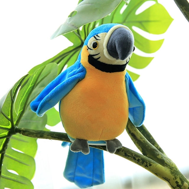 Talking Parrot Repite Lo Que Dices, El Juguete de Peluche de Eléctrico Que Habla, Repitiendo El Juguete , Repitiendo El Hablando, Hablan B Azul Yotijar Juguetes eléctricos para hablar