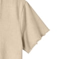 thumbnail image 5 of BSDJILFG Big and Tall Shirts ,Mens Casual Basic Tees Solid Color Loose Short Sleeve V-Neck T-shirt Cotton Tops,Sizes L-6XL, 5 of 5