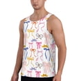 thumbnail image 2 of KLL bow ribbons Print Men's Muscle Gym Workout Stringer Tank Tops Bodybuilding Fitness T-Shirts Tank Tops Men-3X-Large, 2 of 7