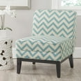 thumbnail image 3 of Armond Chair-Color:Grey/ Cream,Finish:Dark Brown, 3 of 6