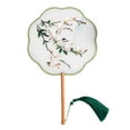 thumbnail image 1 of Chinese fan embroidered hand round fan classical dancing fan, 1 of 5