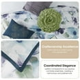 thumbnail image 6 of Nanshing Krista 9 Piece Floral Comforter Set, Blue Purple, Queen, 6 of 7