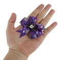 thumbnail image 4 of Unique Bargains 1 Pc Hair Clip Halloween Bow Hair Clips for Women Purple, 4 of 5