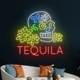 thumbnail image 5 of Handmadetneonsign Tequila Sugar Skull Neon Sign, Flower Skull Wall Art Decor, Bar Club Wall Decor, 5 of 5