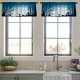 thumbnail image 4 of LALILO Kitchen Curtain Valance Forest Trees Nature Green Wood Rod Pocket Window Curtain 52"x 18" Set of 2, 4 of 7