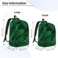thumbnail image 4 of Balery Green Leave Fern Vintage Canvas Backpack for Men and Women - Large Capacity, Durable Travel Laptop Bag for School, Work, Hiking, and Outdoor Activities, 4 of 7