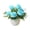 Blue, variant on Lifelike Full Blooming Artificial Rose Potted Flowers Matched, with White Flower Pots, Low Maintenance Faux Floral Ornaments, Table Centerpieces for Home Office/Wedding Scene Decor, White