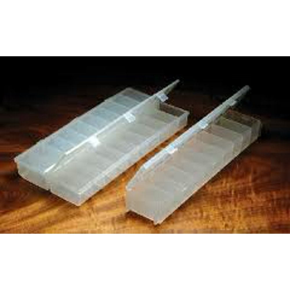 Hareline 10 COMPARTMENT RIBBED HOOK BOX Fly Tying