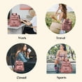 thumbnail image 4 of Mochila ROOSALANCE para mujer pequeña de piel rosa, 4 of 8