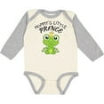 thumbnail image 3 of Inktastic Mommy's Little Prince Cute Frog Boys Long Sleeve Baby Bodysuit, 3 of 5