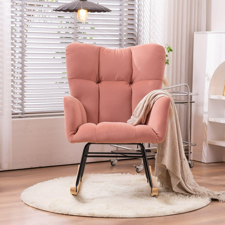 Pink fan chair online