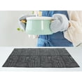 thumbnail image 5 of REGALWOVEN Set of 6 Placemats, Vinyl Placemats for Kitchen Dining Table Decor Washable Heat Resistant Table Placemats Wipeable Table Mat Black 18*12in, 5 of 7