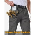 thumbnail image 2 of NAVEKULL Men's Stretch Ripstop Cargo Pants Water-Resistant Lightweight Flex EDC Hiking Work Pants with 11 Pockets, 2 of 7