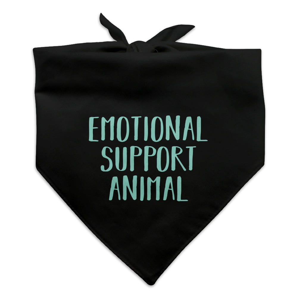 Emotional Support Animal Dog Pet Bandana Black