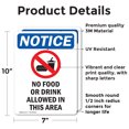 thumbnail image 2 of (2 Pack) No Food Or Drink Allowed Sign, 2 of 7
