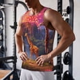 thumbnail image 5 of Logiee Lantern Giraffes Magical Forest Print Men's Workout Tank Top,Quick Dry Workout Tank Top,Gym Muscle Tee,Fitness Bodybuilding Sleeveless T Shirt-X-Large, 5 of 7