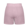 thumbnail image 5 of JINMGG Shorts for Women Clearance $5 Fashion Women's Summer Casual Drawstring Lacing Pocket Solid Color Shorts Pink M, 5 of 8