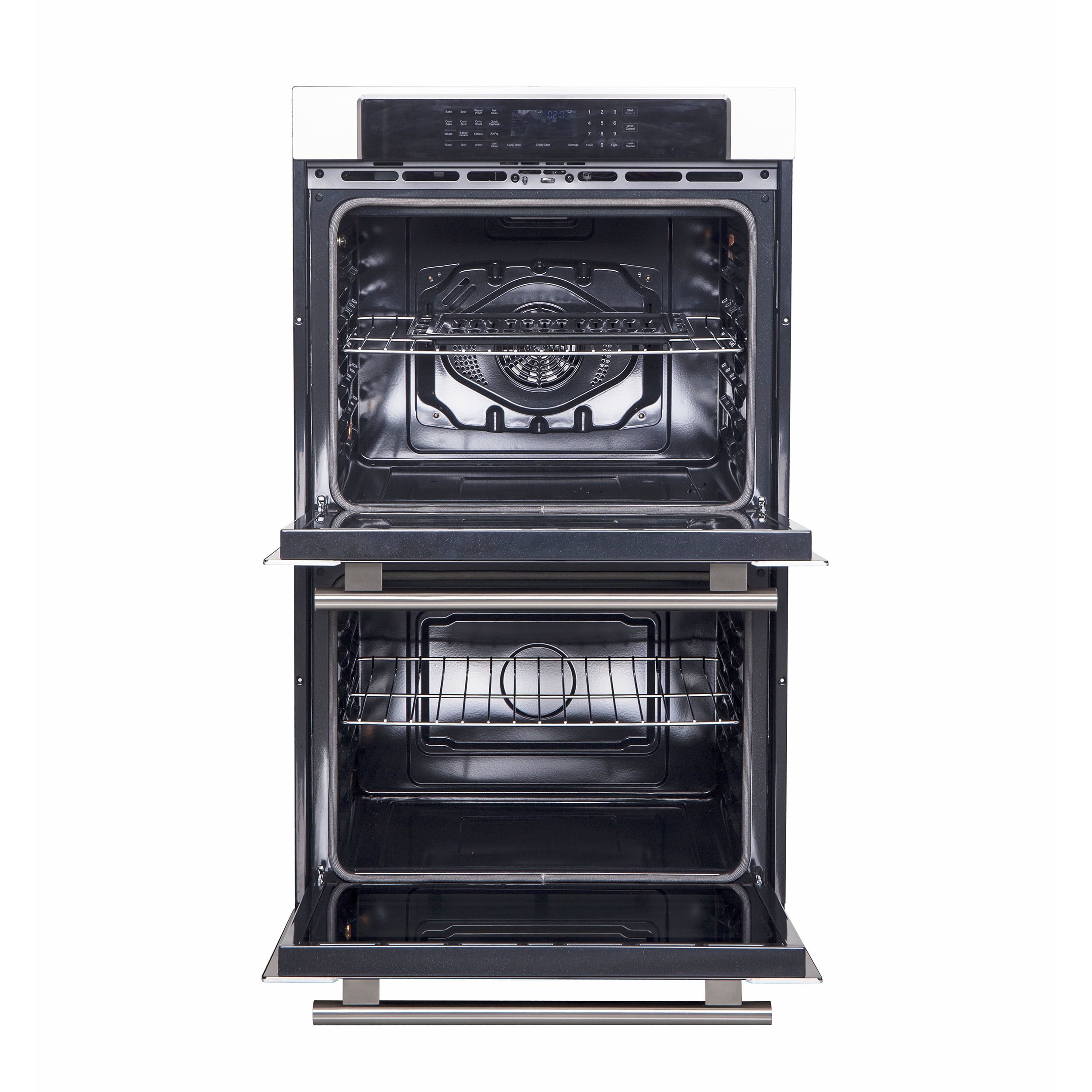Forno Villarosa 30-Inch Built-In Double Wall Oven, Stainless Steel, Convection Cooking, Touch Control Panel, Self-Cleaning Function