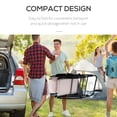 thumbnail image 4 of Outsunny 2pc Patio Foldable Rocking Chair Set w/ Breathable Mesh Seat & Backrest, Padded Headrest for Park, Backyard, Garden, Cream White, 4 of 9