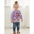 thumbnail image 3 of Baby Boy Girl Halloween Oversized Knit Sweater Letter Pumpkin Chunky Long Sleeve Pullover Sweater Shirts Warm Fall Winter Tops Clothes, 3 of 8