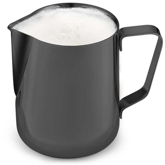 Vaso espumador de leche Zulay, 350 ml, 600 ml, 950 ml, acero inoxidable, negro