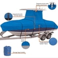 thumbnail image 4 of Cubierta de barco Irfora Heavy Duty 210D Cubierta impermeable para barcos Protección exterior para yates Tela Oxford Anti-rotura Cubierta duradera y a prueba de roturas Se adapta a barcos 16-18FT 17-1 Irfora Cubierta de barco, 4 of 7
