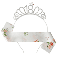 thumbnail image 3 of Conjunto de cumpleaños 13 11 10 15 21 30 40 50 60 Cintas para el pelo Cinturón de etiqueta Correas de hombro estampadas, 3 of 5
