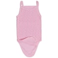 thumbnail image 4 of ToBeInStyle Girls' Pack of 4 Ultra-Soft Cotton Spaghetti Strap Baby Bodysuits w/ Ruffle Trim - Pastel Dots - 1 Year Old, 4 of 4